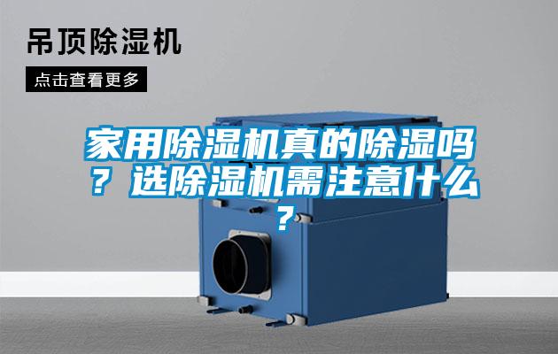 家用除濕機真的除濕嗎？選除濕機需注意什么？