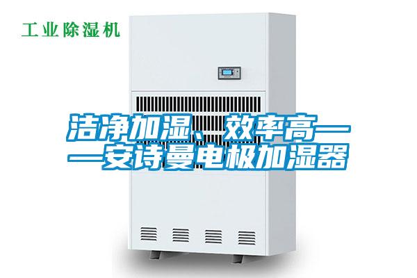 潔凈加濕、效率高——安詩曼電極加濕器