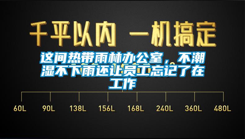 這間熱帶雨林辦公室，不潮濕不下雨還讓員工忘記了在工作