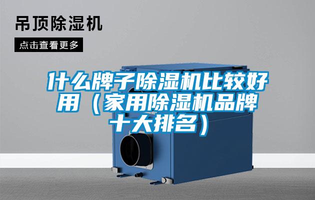 什么牌子除濕機比較好用（家用除濕機品牌十大排名）