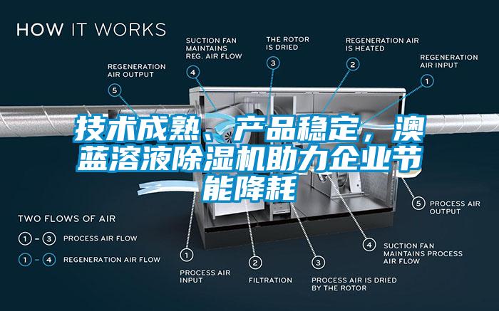 技術(shù)成熟、產(chǎn)品穩(wěn)定，澳藍(lán)溶液除濕機(jī)助力企業(yè)節(jié)能降耗