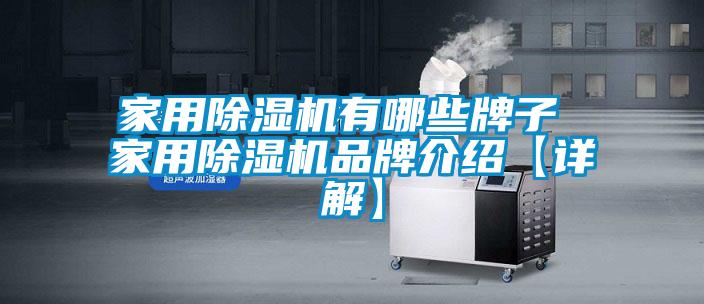 家用除濕機有哪些牌子 家用除濕機品牌介紹【詳解】