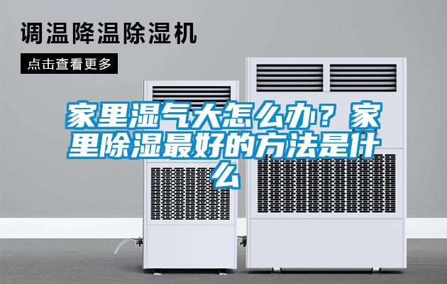 家里濕氣大怎么辦？家里除濕最好的方法是什么