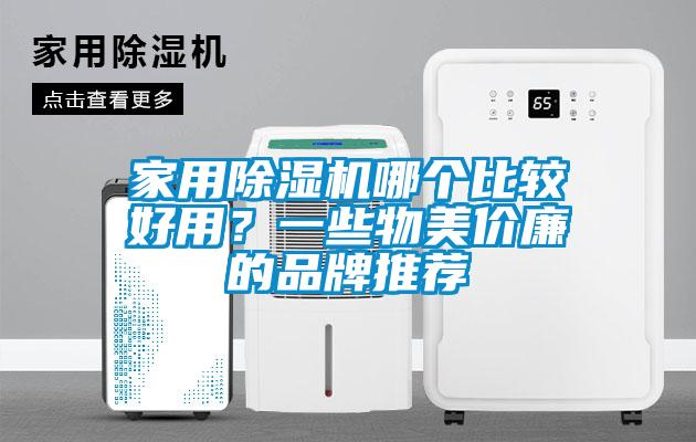 家用除濕機哪個比較好用？一些物美價廉的品牌推薦