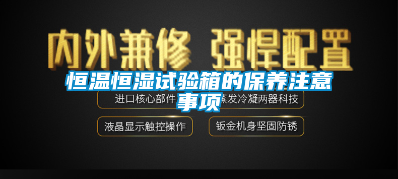 恒溫恒濕試驗箱的保養(yǎng)注意事項