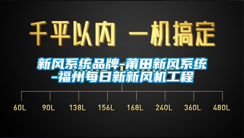 新風系統(tǒng)品牌-莆田新風系統(tǒng)-福州每日新新風機工程