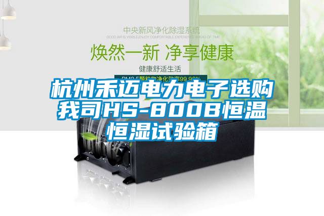 杭州禾邁電力電子選購我司HS-800B恒溫恒濕試驗(yàn)箱