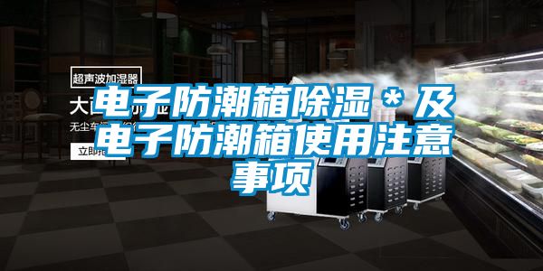 電子防潮箱除濕＊及電子防潮箱使用注意事項