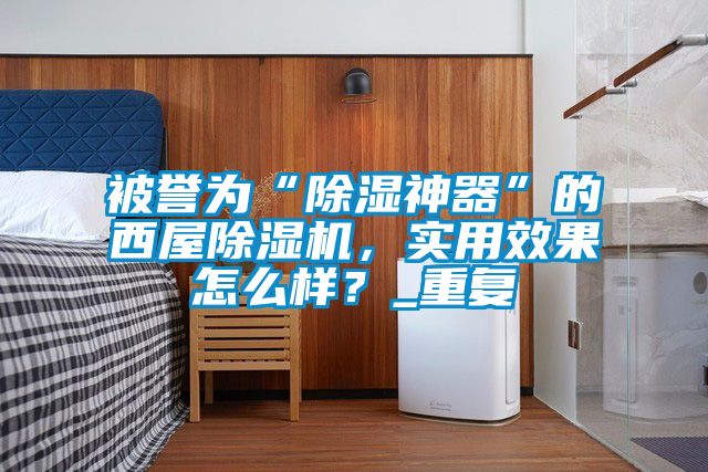 被譽為“除濕神器”的西屋除濕機，實用效果怎么樣？_重復(fù)