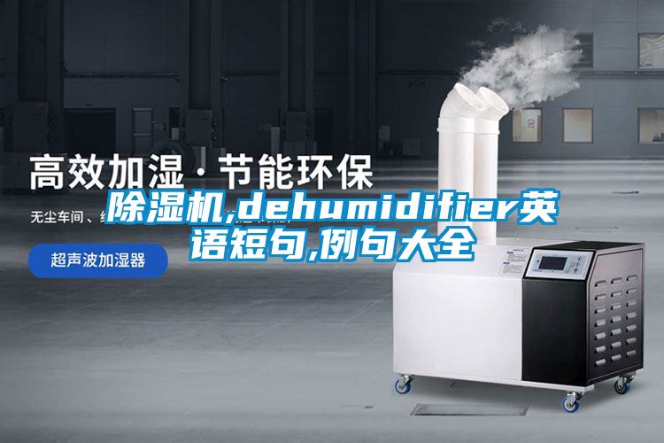 除濕機,dehumidifier英語短句,例句大全