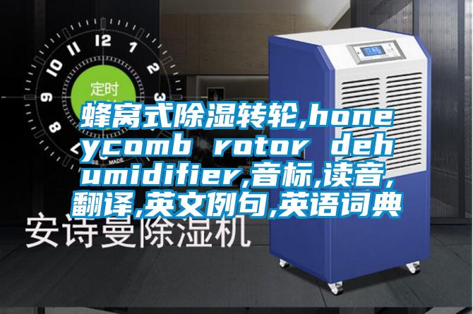 蜂窩式除濕轉(zhuǎn)輪,honeycomb rotor dehumidifier,音標,讀音,翻譯,英文例句,英語詞典