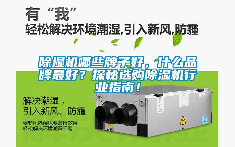 除濕機哪些牌子好，什么品牌最好？探秘選購除濕機行業(yè)指南！