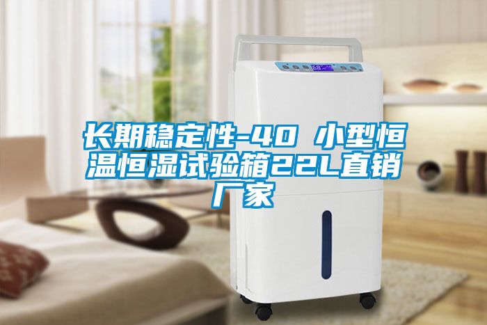 長期穩(wěn)定性-40℃小型恒溫恒濕試驗箱22L直銷廠家